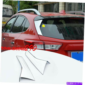 N[Jo[ Subaru CrossTrek XV 2018-2021 ABS Chrome Lear Window TriangleJo[gp For Subaru Crosstrek XV 2018-2021 ABS Chrome Rear Window Triangle Cover Trim