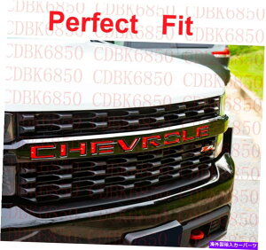 �N���[���J�o�[ 2019�N20-2021�V�{���[�V���o���[�h1500�O�����C���T�[�g�O�����I�[�o�[���Clt rst red FOR 2019 20-2021 Chevy Silverado 1500 Grille insert Grill overlay LT RST Red�y���s�A���i�z