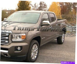 N[Jo[ 2015-2019V{[Rh/GMCLjINhA~[Jo[ - 㔼 2015-2019 Chevy Colorado/GMC Canyon Chrome Door Mirror Covers - Top Half