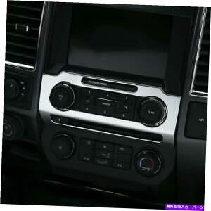 N[Jo[ 17-21tH[hF250 F350p̐`NWI_bV{[hgJo[x[ Molded Chrome Radio Dashboard Trim Cover Bezel For 17-21 Ford F250 F350
