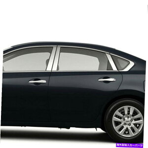 N[Jo[ 2013-2017Chrome Pillar PostJo[YAltima 4dr 6s[X Chrome Pillar Post Covers for 2013-2017 Nissan Altima 4dr 6 Pieces