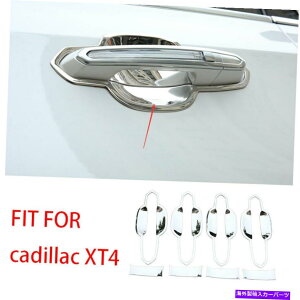 N[Jo[ GNXeATChhA{EJo[Cadillac XT4 2018-2020ɓKNX`[tBbg Exterior Side Door Bowl Cover Trim Chrome Steel Fit For Cadillac XT4 2018-2020