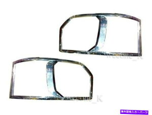 �N���[���J�o�[ �N�����w�b�h���C�g�J�o�[�g�����g���^�n�C�A�X�ʋ�2014-2018 CHROME HEADLIGHT COVER TRIM USE FOR FOR TOYOTA HIACE COMMUTER 2014 - 2018�y���s�A���i�z
