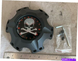 N[Jo[ AJ̃AEg[vNzC[ubNzC[nu6OJo[Z^[LbvBC-820 American Outlaw Plank Wheels Black Wheel Rim Hub 6 Lug Cover Center Cap BC-820