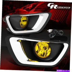 N[Jo[ yAAo[YtHOCgw/Ngx[Jo[+15-19Rh̃XCb` PAIR AMBER LENS FOG LIGHT W/CHROME TRIM BEZEL COVER+SWITCH FOR 15-19 COLORADO