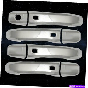 N[Jo[ 2019-2020 Sierra 1500̃X}[gL[tI[gtNVChromehAnhJo[ Auto Reflections Chrome Door Handle Covers w/Smart Key for 2019-2020 Sierra 1500