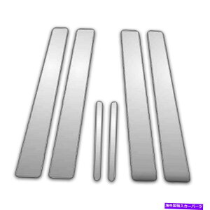 N[Jo[ 01-07g^ZRCA6PCNTChJo[ 6Pc Chrome Pillar Side Covers for 01-07 Toyota Sequoia