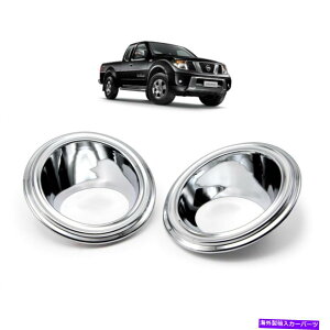 N[Jo[ 3ZbgNtHOṽZbgYteBAioD40 2007 2010̃X|bgCgJo[ 3 Set Chrome Fog Lamp Spot Light Cover For Nissan Frontier Navara D40 2007 2010