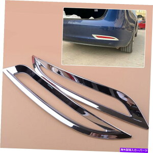 �N���[���J�o�[ ABS�N���[�����A�o���p�[�t�H�O���C�g�����v�J�o�[�g�����e�X�����f��3 ky�ɓK���Ă��܂� ABS Chrome Rear Bumper Fog Light Lamp Cover Trim Fit For Tesla Model 3 ky