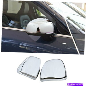 N[Jo[ {{XC40 2019-2021NABSAr[TChhA~[Jo[g2xɓK܂ Fit For Volvo XC40 2019-2021 Chrome ABS Rear View Side Door Mirror Cover Trim 2X