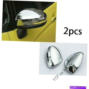 N[Jo[ z_WY2014-2020 ABS邢NAr[TChhA~[Jo[ɓKĂ܂ Fit For Honda Jazz 2014-2020 ABS Bright Chrome Rear View Side Door Mirror Cover