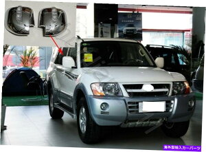 N[Jo[ Chrome Side LEDCg~[Jo[01-06 Mitsubishi MonteroZbg2Mitsubishi MonteroZbg Chrome Side Led Light Mirror Cover Trim For 01-06 Mitsubishi Montero Set of 2