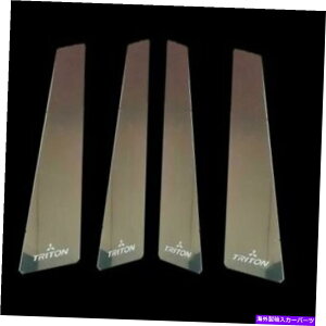 N[Jo[ N4hAv[gJo[OHL200gg2014-15Aj}EHA[ CHROME 4 DOOR PILLAR PLATE COVER MITSUBISHI L200 TRITON 2014-15 ANIMAL WARRIOR