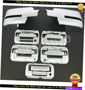 �N���[���J�o�[ �t�B�b�g09-14 Ford F-150 Chrome 4�h�A�n���h��+�e�[���Q�[�g+�~���[�J�o�[�R���{w/ keypad Fit 09-14 Ford F-150 Chrome 4 Door Handle+Tailgate+Mirror Cover Combo w/ Keypad�y���s�A���i�z