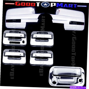 N[Jo[ Ford F150 2009-2014̏ꍇANJo[Zbgt~[+ 4hA+e[Q[gJ For Ford F150 2009-2014 Chrome Covers Set Full Mirrors+ 4 Doors+Tailgate Camera