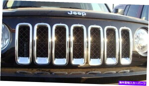 �N���[���J�o�[ 2011?14�W�[�v�p�g���I�b�g�N�����O�����t���[��7pcs/set 2011~14 Jeep Patriot Chrome grille frame 7pcs/set�y���s�A���i�z