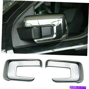 N[Jo[ Ford F150 2021 2022GNXeATChobN~[LbvJo[gABSN For Ford F150 2021 2022 Exterior Side Rearview Mirror Caps Cover Trim ABS Chrome