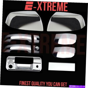 �N���[���J�o�[ �t�B�b�g07-13�g���^�c���h���~���[+4�����n���h��+�L�[�z�[���N�����J�o�[�t���e�[���Q�[�g+�e�[���Q�[�g Fit 07-13 TOYOTA TUNDRA MIRROR+4DOORS HANDLE+TAILGATE W/KEYHOLE CHROME COVER