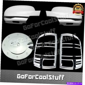 �N���[���J�o�[ GMC 07-13�V�G���t���~���[+�e�[�����C�g�g����+�K�\�����^���N�N�����J�o�[ For Gmc 07-13 Sierra Full Mirror+Tail Light Trim+Gas Tank Chrome Covers