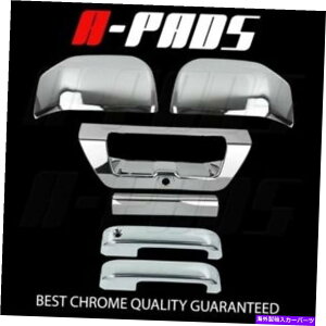 N[Jo[ 2015NFord F-150 Chrome2hAnhe[Q[g~[J̃Jo[ FOR 2015 FORD F-150 CHROME 2 DOOR HANDLE TAILGATE MIRROR COVERS W/ CAMERA HOLE