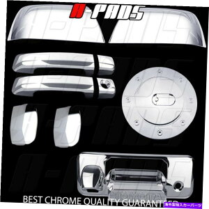 �N���[���J�o�[ �N�����J�o�[�t�B�b�g�g���^�c���h���_�u���L���u2014-17�~���[+4�n���h��+�e�[���Q�[�g+�K�X Chrome Cover Fit Toyota TUNDRA DOUBLE CAB 2014-17 Mirror+4 Handle+Tailgate+Gas�y���s�A���i�z