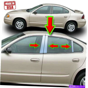 N[Jo[ |eBAbNOhAMi4DRj99-05 6PCZbghAJo[|Xg̃Ns[g Chrome Pillar Trim for Pontiac Grand AM (4dr) 99-05 6pc Set Door Cover Post