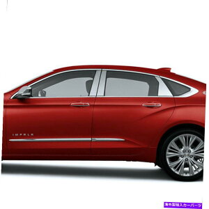 N[Jo[ 6PCXeX|̒̃|XgJo[2014-2019V{[Cp 6pc Stainless Steel Pillar Post Covers for 2014-2019 Chevy Impala