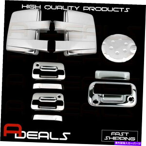�N���[���J�o�[ 09-14��Ford F150 Chrome Mirror +2�h�Aw/o KP w/pkh��Tailgate w/cam +�K�X�J�o�[ For 09-14 FORD F150 Chrome Mirror +2 Doors W/O KP W/PKH&Tailgate W/Cam+Gas Cover�y���s�A���i�z