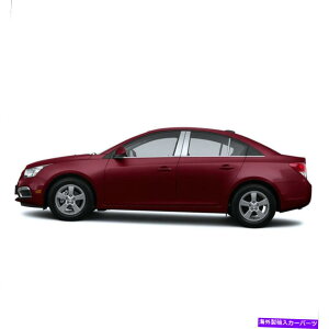 クロームカバー 2011年から2019年のシボレークルーズの6PCステンレス鋼の柱のポストカバー 6pc Stainless Steel Pillar Post Covers for 2011-2019 Chevy Cruze