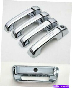 N[Jo[ N4hAnhw/oX}[gL[+e[Q[gJo[tBbg2019-2022 RAM 1500 19-22 Chrome 4 Door handle w/o smartkey+Tailgate Cover Fit 2019-2022 RAM 1500 19-22
