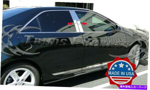 N[Jo[ tBbgF2012-2014g^J4PCNs[|XgXeXghAJo[ fit:2012-2014 Toyota Camry 4Pc Chrome Pillar Post Stainless Trim Door Cover