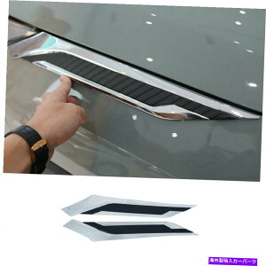 N[Jo[ 2019-2021ɓK Fit For 2019-2021 Toyota RAV4 ABS Chrome Fender Side Air Outlet Cover Trim 2pcs