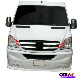 �N���[���J�o�[ �����Z�f�X�X�v�����^�[W906 2006-2013�N�����t�����g�o���p�[�O�����J�o�[4PCS�X�`�[�� For Mercedes Sprinter W906 2006-2013 Chrome Front Bumper Grille Cover 4Pcs Steel�y���s�A���i�z