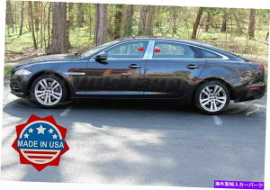 クロームカバー 2009-2019 Jaguar XJ X351 4PC Chrome Pillarポストステンレススチールトリムドアカバー 2009-2019 Jaguar XJ X351 4Pc Chrome Pillar Post Stainless Steel Trim Door Cover
