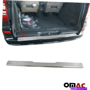 �N���[���J�o�[ �N�����m�������A�o���p�[�K�[�h�g�����N�V���J�o�[�X�`�[��MB vito W639 2003-2014�p Chrome Norm Rear Bumper Guard Trunk Sill Cover Steel For MB Vito W639 2003-2014�y���s�A���i�z