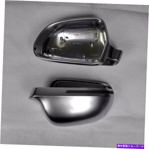 �N���[���J�o�[ USA Audi A4 2009 S4 RS4 B8�~���[�J�o�[�L���b�v�d�C�߂���ALU�}�b�g�V���o�[�p for USA Audi A4 2009 S4 RS4 B8 mirror cover cap electroplating alu matte silver�y���s�A���i�z
