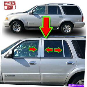 N[Jo[ J[irQ[^[tH[hGNXyfBV97-17 6pcZbghApNg Chrome Pillar Trim for Lincoln Navigator & Ford Expedition 97-17 6pc Set Door