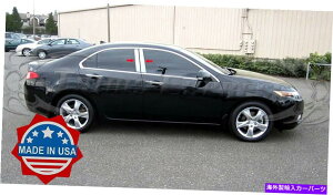 N[Jo[ 2009-2015 Acura TSX 4PC CHROME PILLAR POST TRIMXeXX`[hAJo[ 2009-2015 Acura TSX 4Pc Chrome Pillar Post Trim Stainless Steel Door Cover