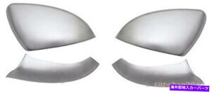 �N���[���J�o�[ VW�S���tMK7 VII GTI 2014-2017�㕔+�Ⴂ�N�����A���~�j�E���~���[�J�o�[�L���b�v Chrome Aluminum Mirror Cover Cap for VW Golf MK7 VII GTI 2014-2017 Upper+Lower