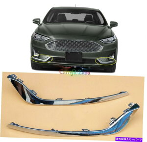 �N���[���J�o�[ �t�H�[�h�t���[�W����2019 2020�N�����t�����g�o���p�[�t�H�O�����v�܂Ԃ��J�o�[�g�����X�g���b�v For Ford Fusion 2019 2020 Chrome Front Bumper Fog Lamp Eyelids Cover Trim Strip