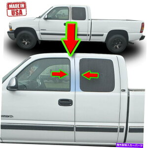 N[Jo[ Chevy SilveradoGMC Sierraig^NV[j00-06 4pc̃Ng Chrome Pillar Trim for Chevy Silverado & GMC Sierra (Extended Cab) 00-06 4pc