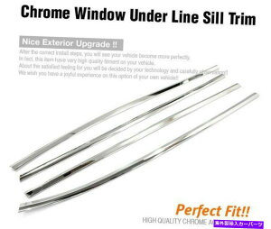 N[Jo[ KIA 2011-2016 2017 PicantõC[fBOJo[̉̃EBhEVgN Window Sill Trim Chrome Under Line Molding Cover for KIA 2011-2016 2017 Picanto