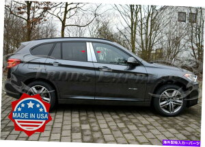 クロームカバー 2016-2021 BMW X-1 4PC Chrome Pillarポストステンレススチールトリムドアカバー 2016-2021 BMW X-1 4Pc Chrome Pillar Post Stainless Steel Trim Door Cover