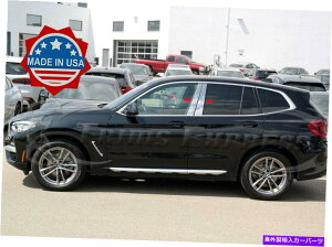 N[Jo[ 2018-2021 BMW X3 X-3 4PC Chrome Pillar|XgXeXX`[gJo[ 2018-2021 BMW X3 X-3 4Pc Chrome Pillar Post Stainless Steel Trim Cover