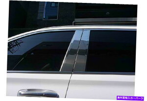 N[Jo[ q_CpZ[h2020?2022̃XeXBs[Jo[K[jbV6PCSNUPS Stainless B-Pillar Cover Garnish 6Pcs Chrome Ups# for Hyundai Palisade 2020~2022