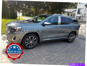 N[Jo[ 2018-2022 GMC Terrain 4PC Chrome Pillar|XgXeXX`[ghAJo[ 2018-2022 GMC Terrain 4Pc Chrome Pillar Post Stainless Steel Trim Door Cover