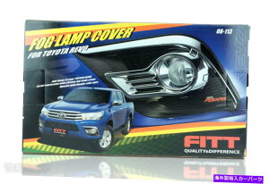 �N���[���J�o�[ Toyota Hilux Revo M70 M80 2015-2016 Fitt Chrome�t�H�O�����v�X�|�b�g���C�g�J�o�[�p FOR TOYOTA HILUX REVO M70 M80 2015-2016 FITT CHROME FOG LAMP SPOT LIGHTS COVER�y���s�A���i�z