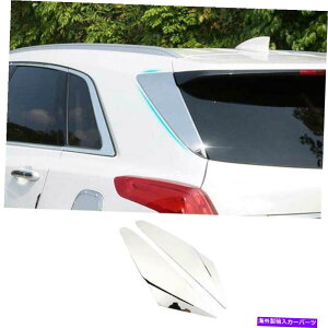 N[Jo[ LfbNXT5 2017-2022NX`[AEBhETChl^oJo[gɓKĂ܂ Fit For Cadillac XT5 2017-2022 Chrome Steel Rear Window Side Spoiler Cover Trim
