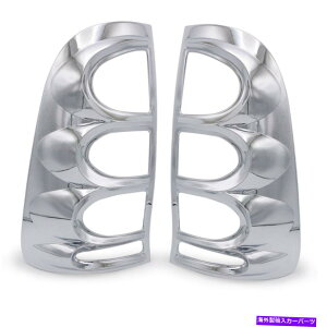 �N���[���J�o�[ �g���^�n�C���b�N�X�r�[�S2WD 2005-2010�̃N�����e�[�������v���C�g�J�o�[ Chrome Tail Lamp Lights Cover For Toyota Hilux Vigo 2WD 4WD 2005 - 2010�y���s�A���i�z