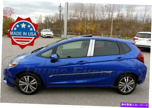 N[Jo[ tBbgF2015-2019z_tBbg4PCNs[|XgXeXX`[ghAJo[ fit:2015-2019 Honda Fit 4Pc Chrome Pillar Post Stainless Steel Trim Door Cover